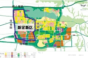 南到洧水路,西起荥密路,东到平安路,规划面积25平方公里(新密市生物