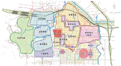 郑州新郑教育园区总体规划(20~2020)  产业布局规划图