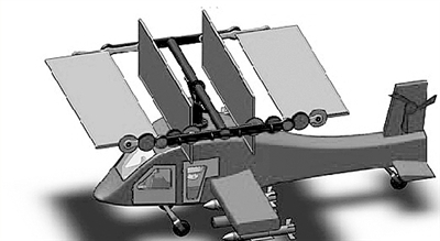 直升機不用螺旋槳 br/>用忽閃的4個大翅膀咋樣?