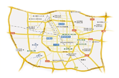 郑州金水区范围图片
